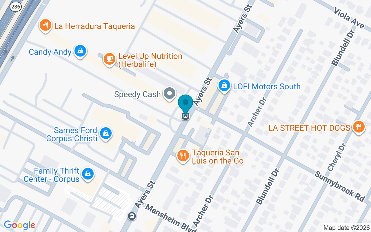 Map showing the location of Ayers @ Sunnybrook