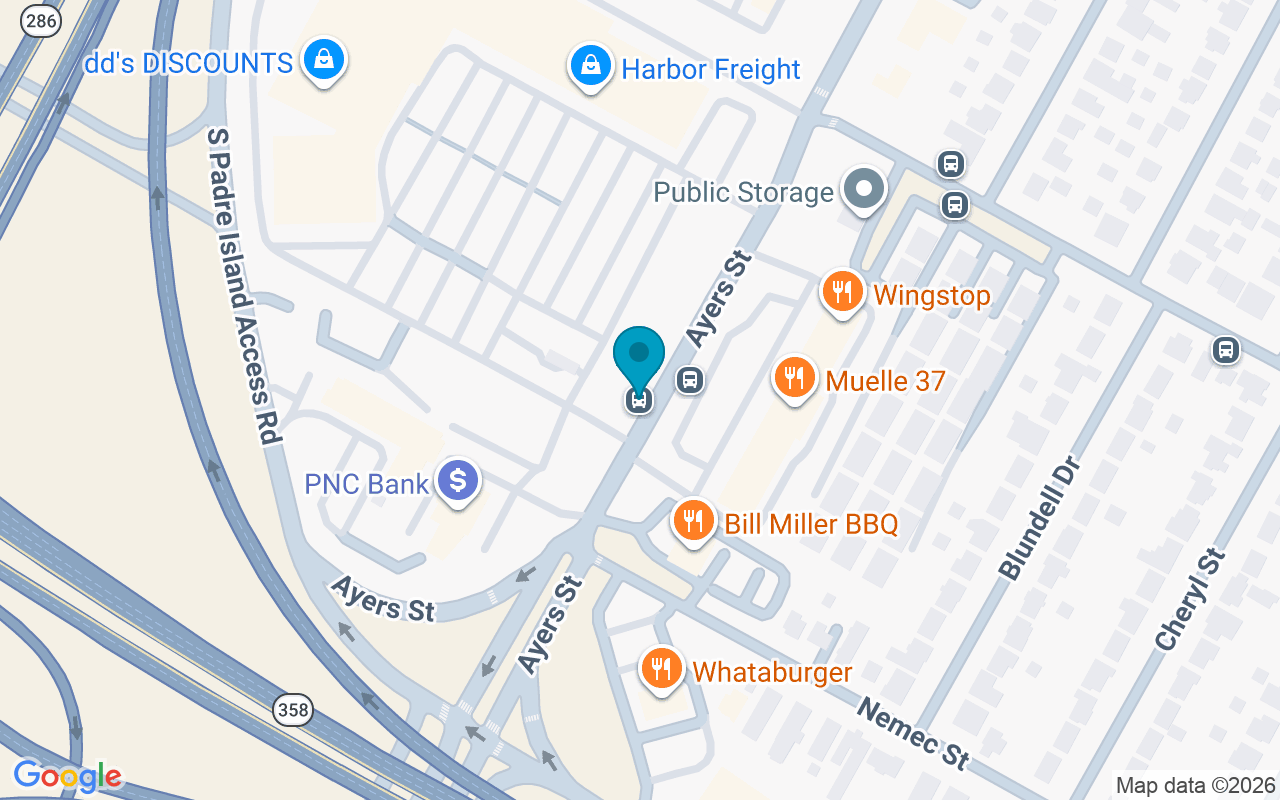 Map showing the location of Ayers @ Missionshop