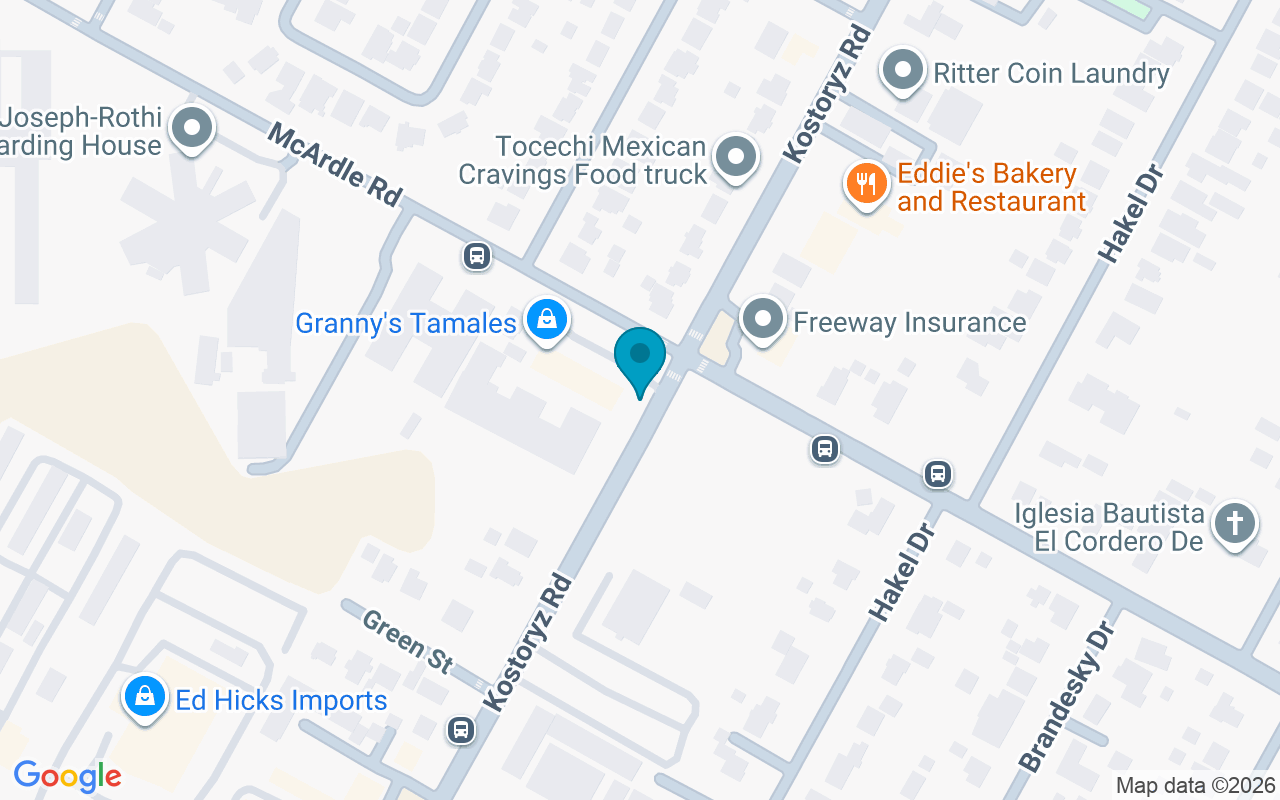 Map showing the location of Kostoryz @ McArdle