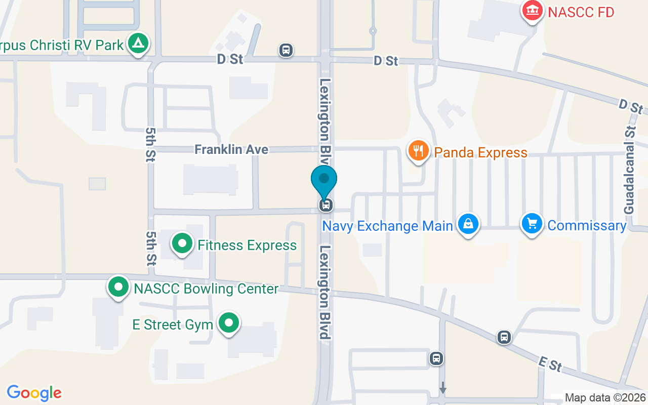 Map showing the location of Lexington @ Ave E