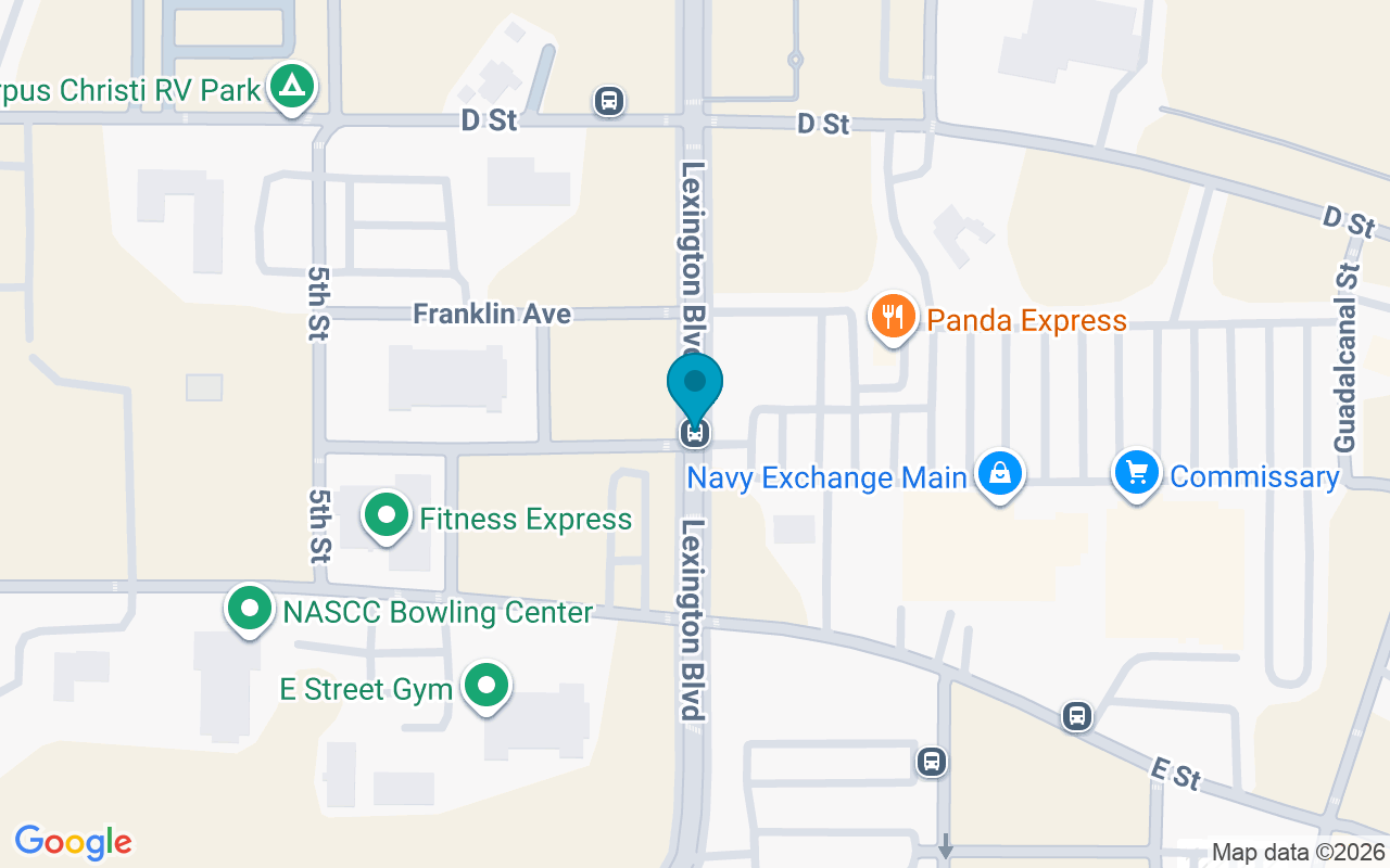 Map showing the location of Lexington @ Ave E