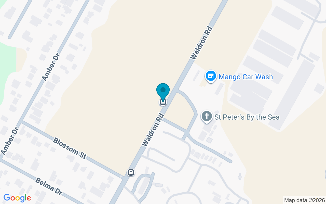 Map showing the location of Waldron @ St Peters