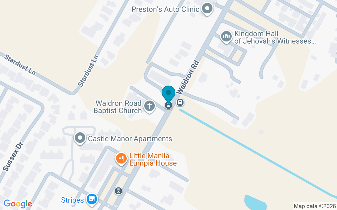 Map showing the location of Waldron @ Waldron Rd