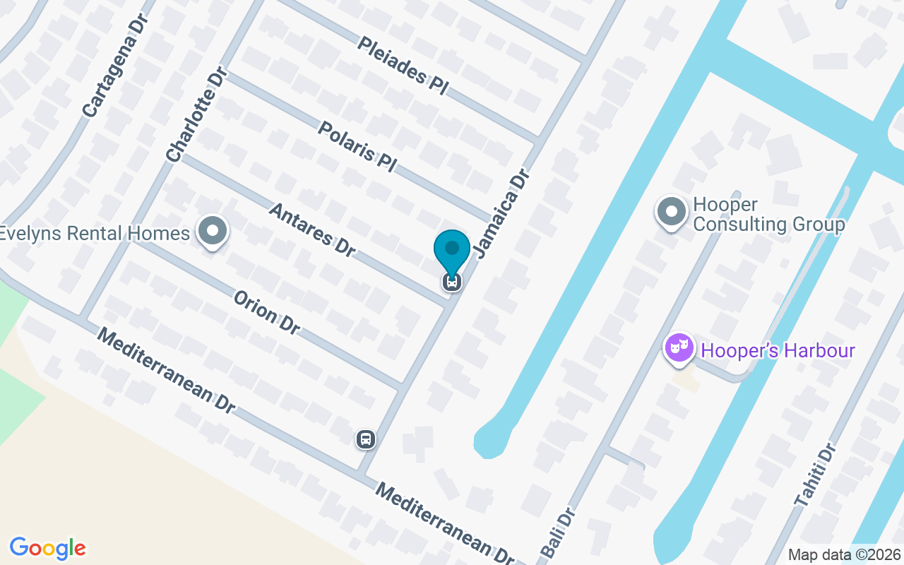 Map showing the location of Jamaica @ Antares