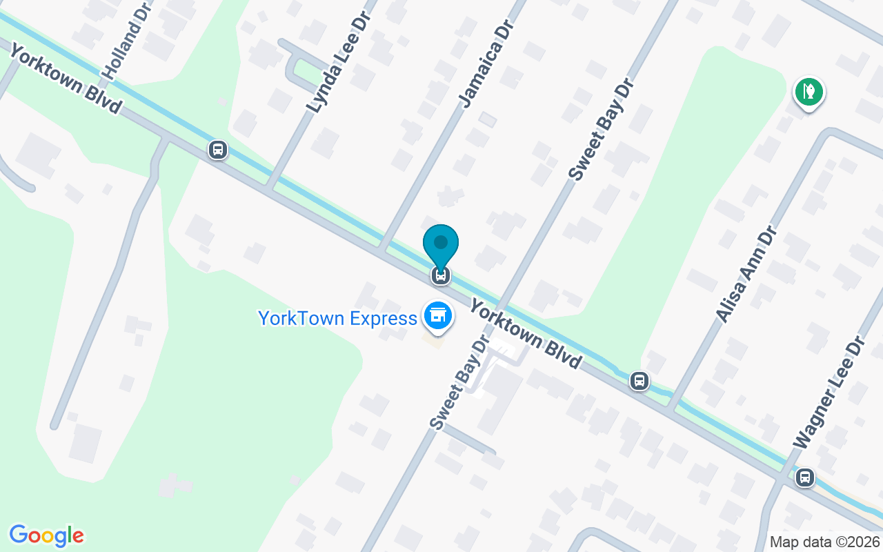 Map showing the location of Yorktown @ Sweet Bay