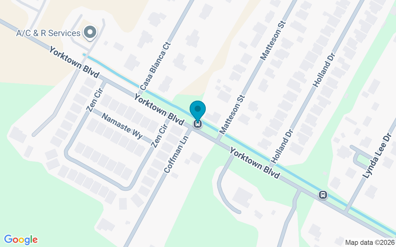 Map showing the location of Yorktown @ Matteson