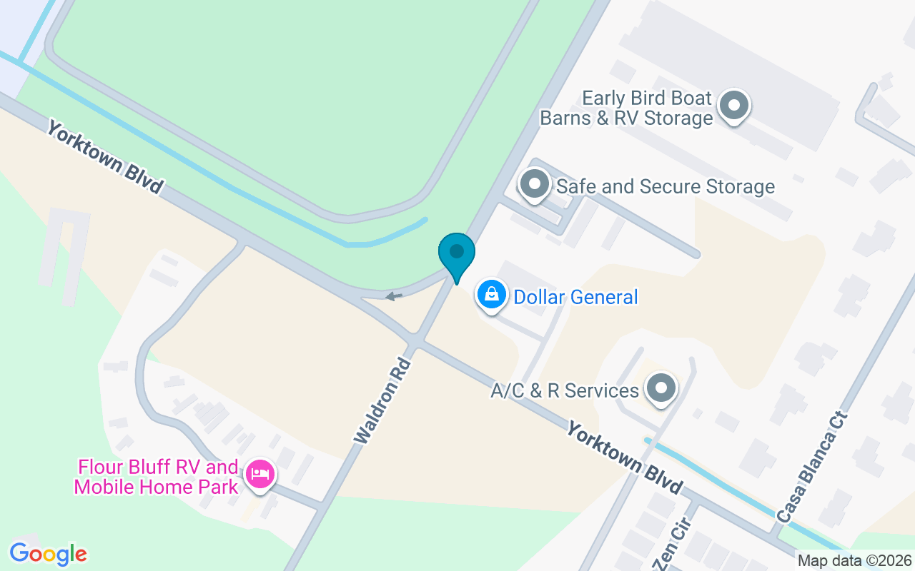 Map showing the location of Waldron @ Yorktown