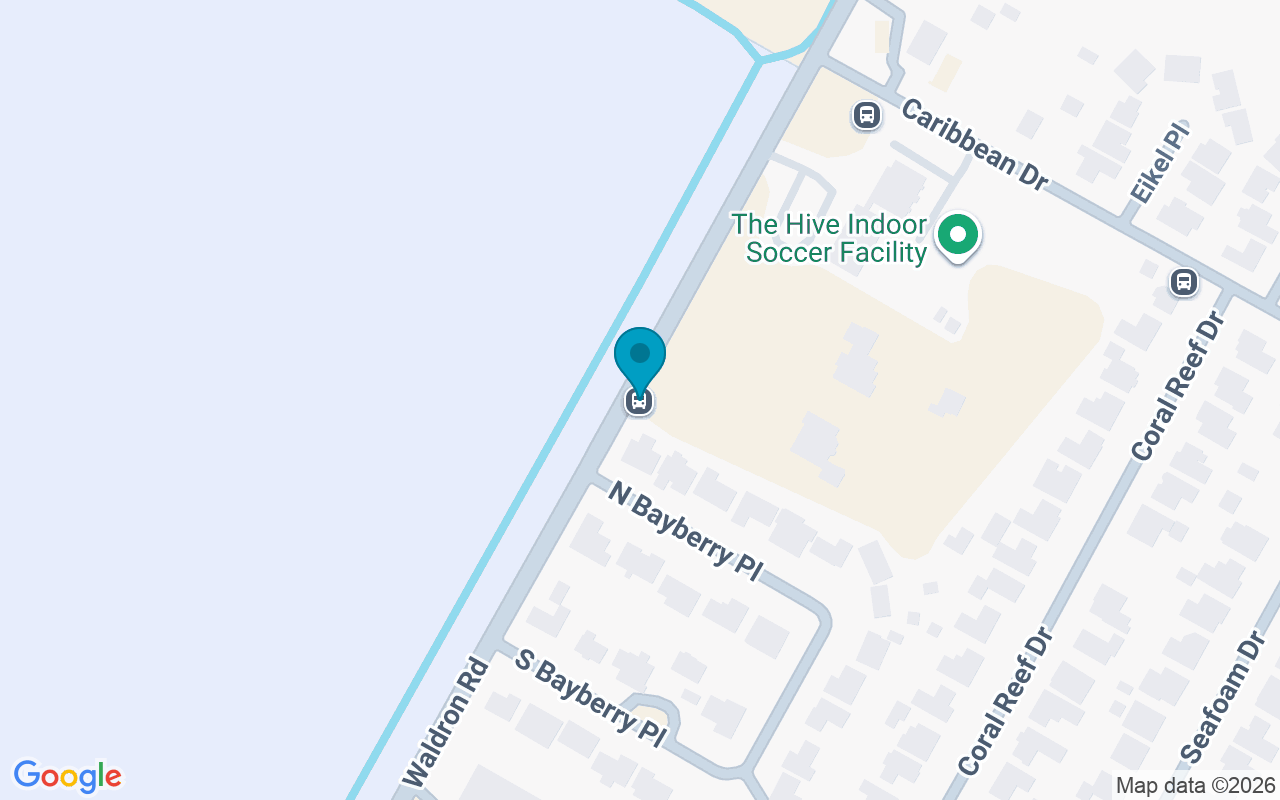 Map showing the location of Waldron @ N Bayberry