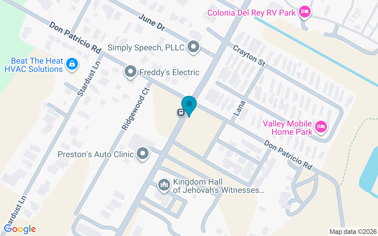 Map showing the location of Waldron @ Don Patricio