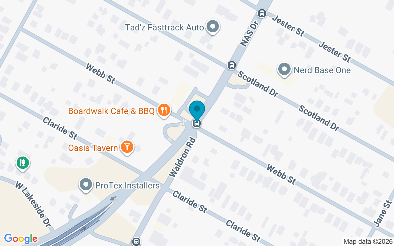 Map showing the location of NAS Drive @ Webb