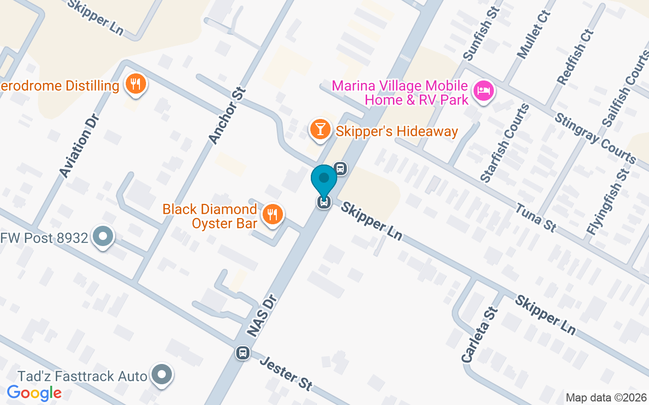 Map showing the location of NAS Drive @ Skipper