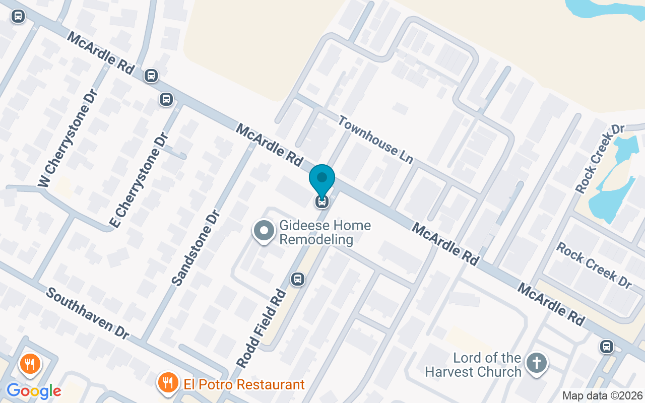 Map showing the location of Rodd Field @ McArdle