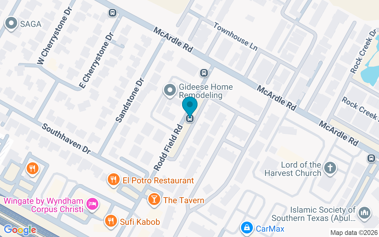 Map showing the location of Rodd Field @ McArdle