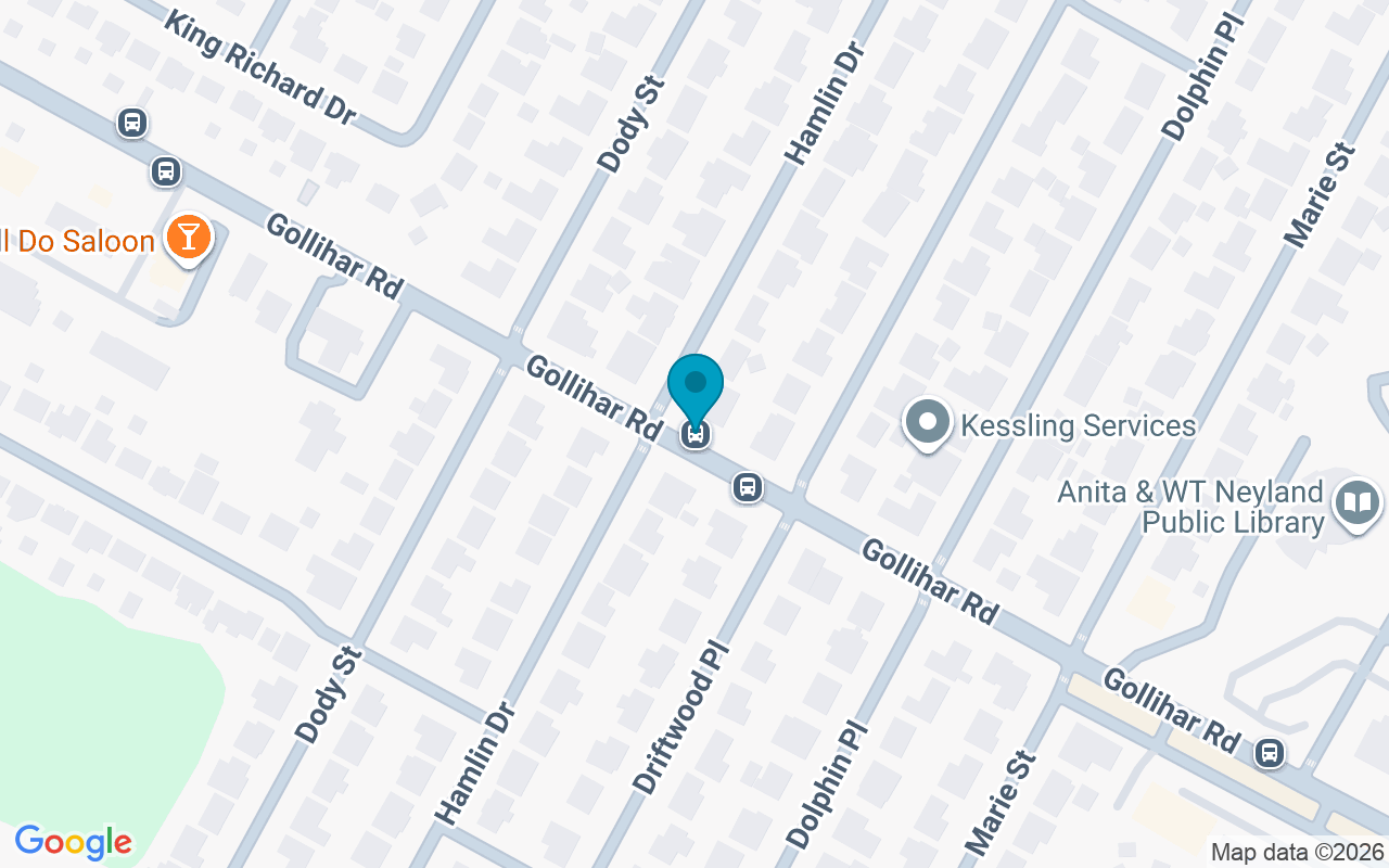 Map showing the location of Gollihar @ Hamlin