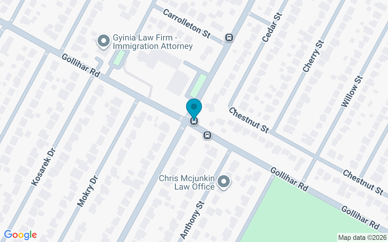 Map showing the location of Gollihar @ Mokry Dr