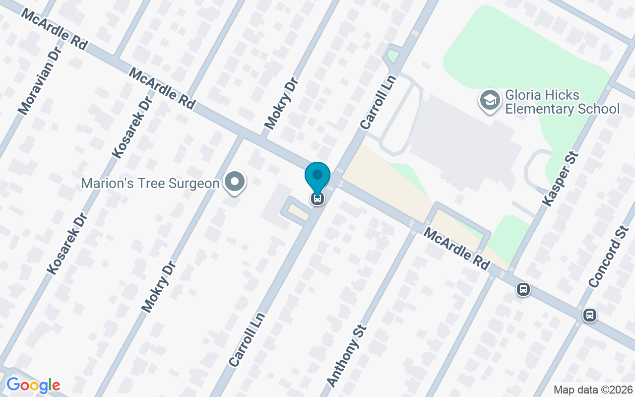 Map showing the location of McArdle @ Carrolllane