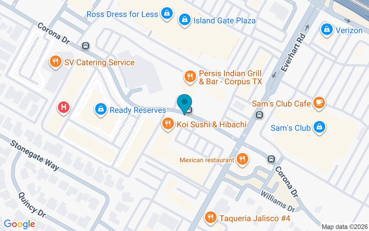 Map showing the location of Everhart @ Corona