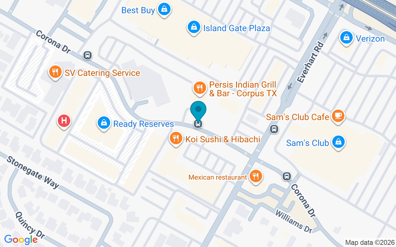 Map showing the location of Everhart @ Corona