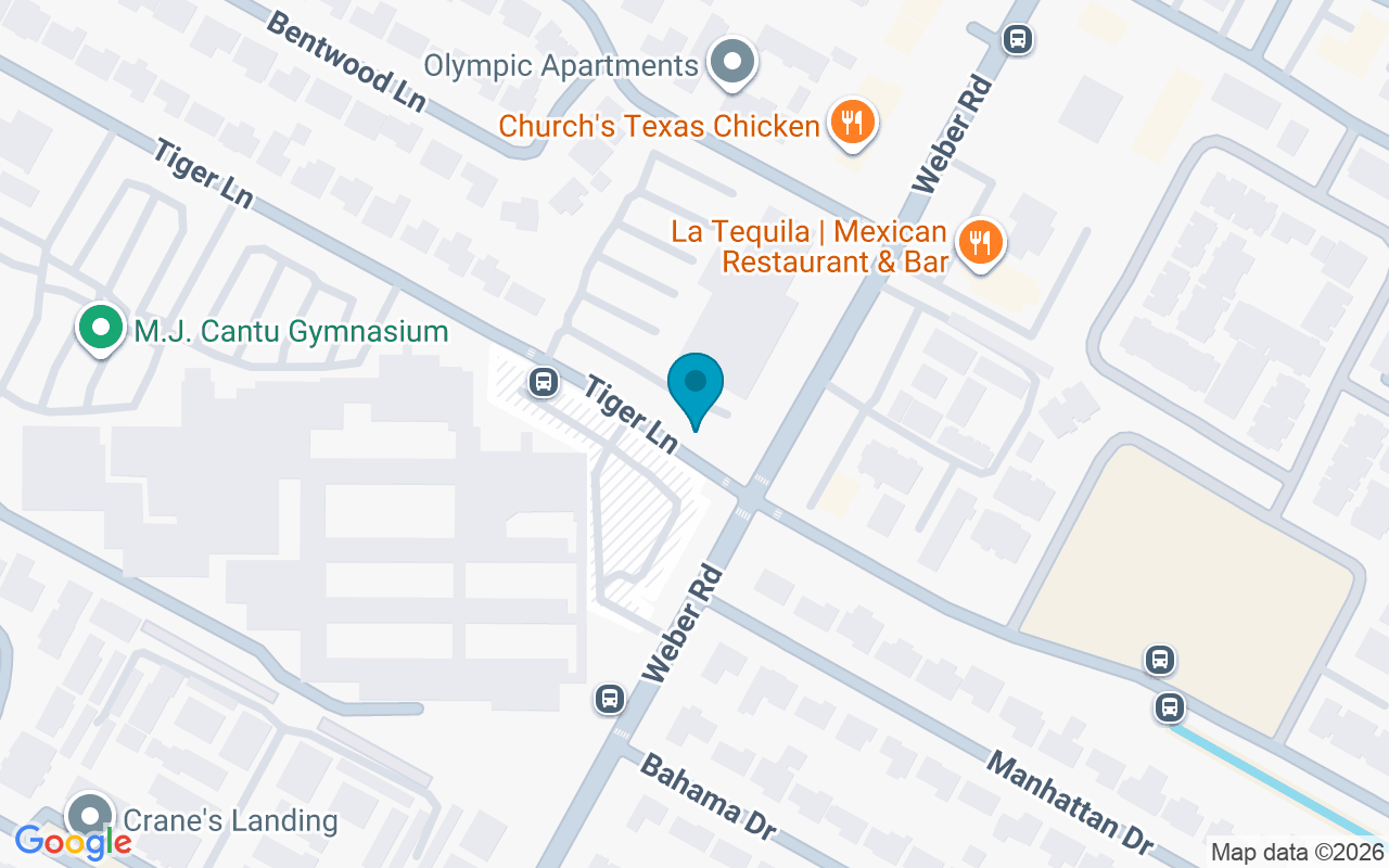 Map showing the location of Tiger @ Weber
