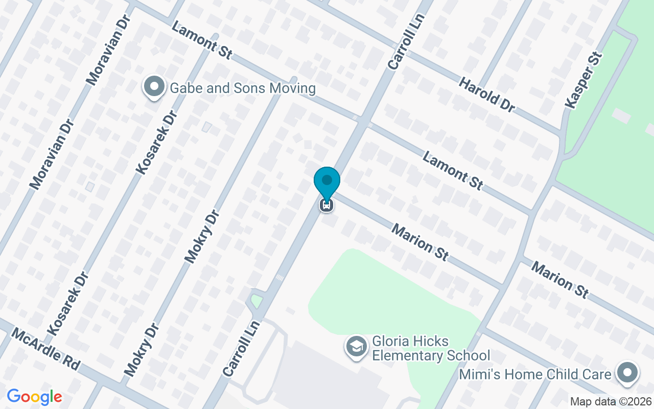 Map showing the location of Carroll @ Marion