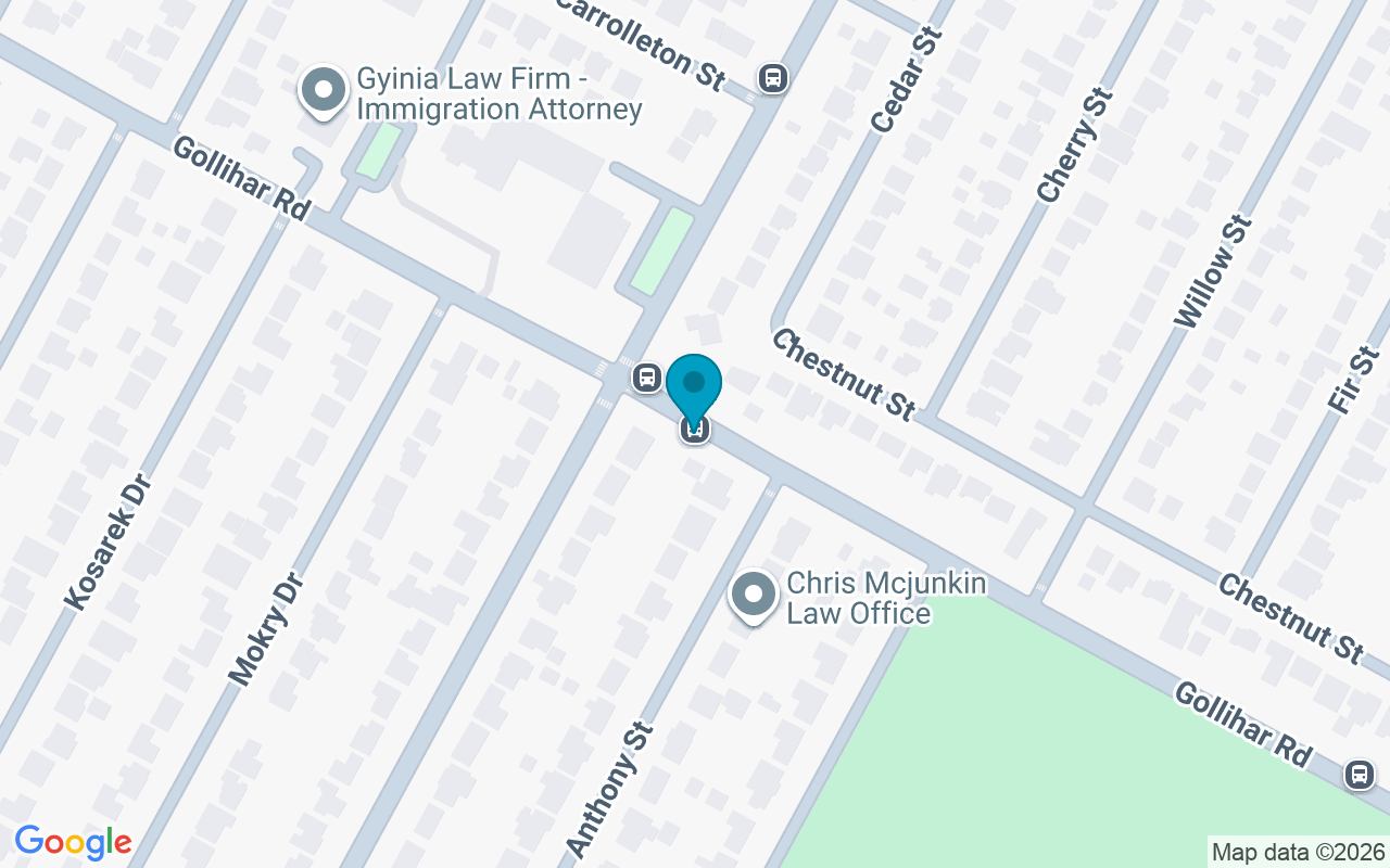 Map showing the location of Gollihar @ Carroll Lane