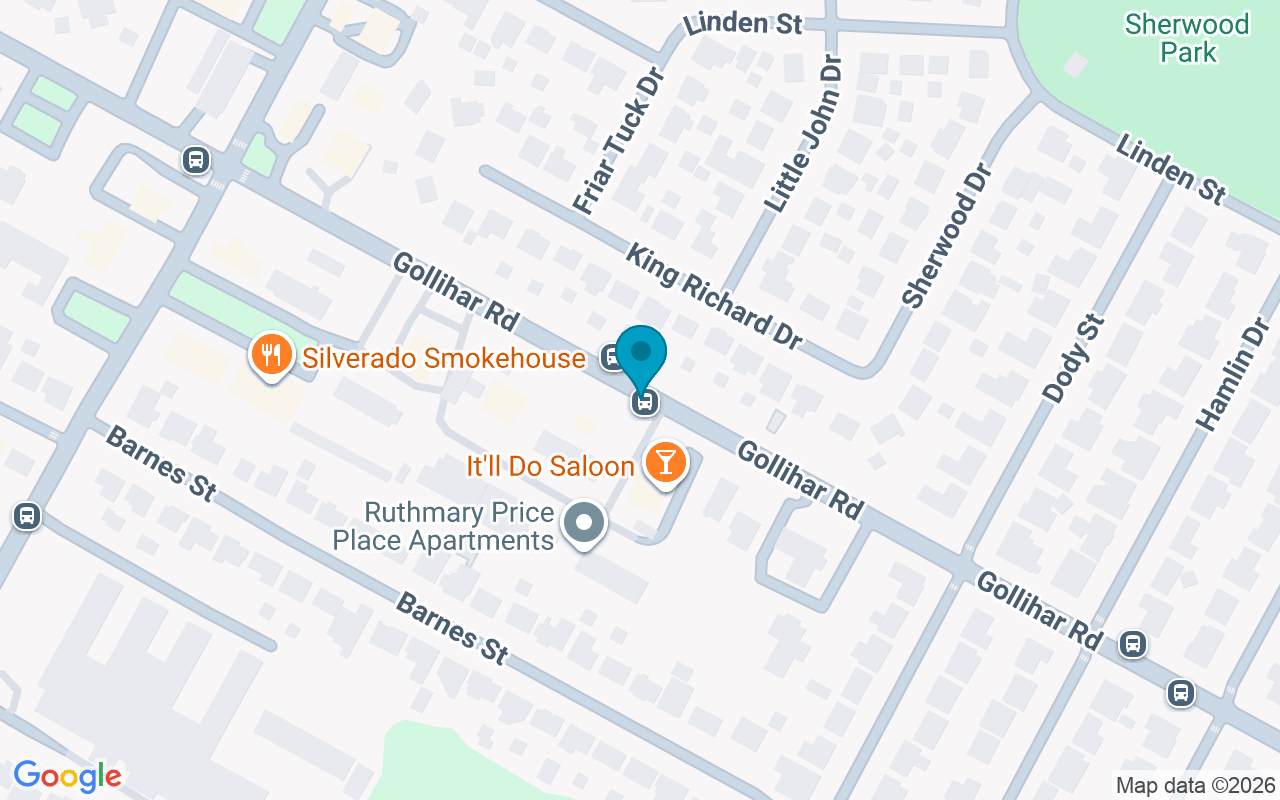 Map showing the location of 4101 Gollihar
