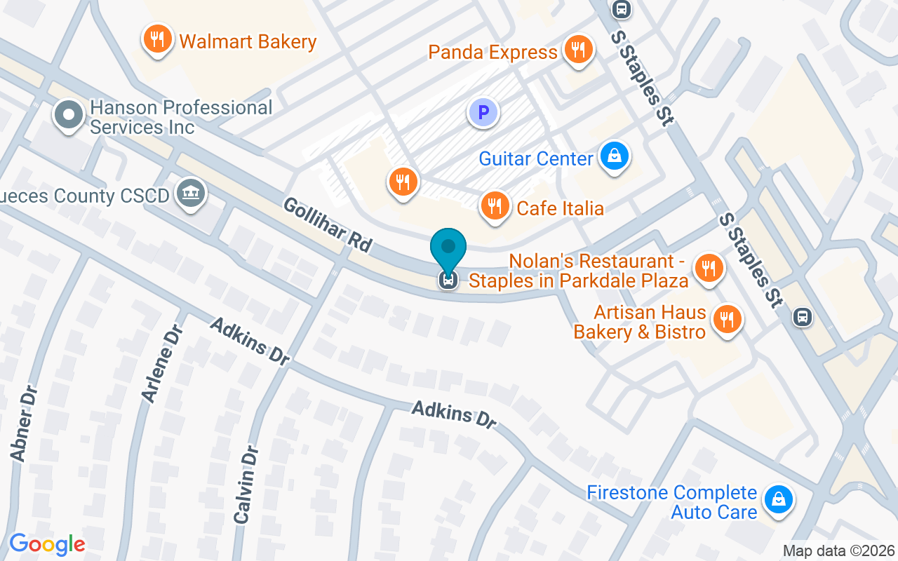 Map showing the location of Gollihar @ Calvin
