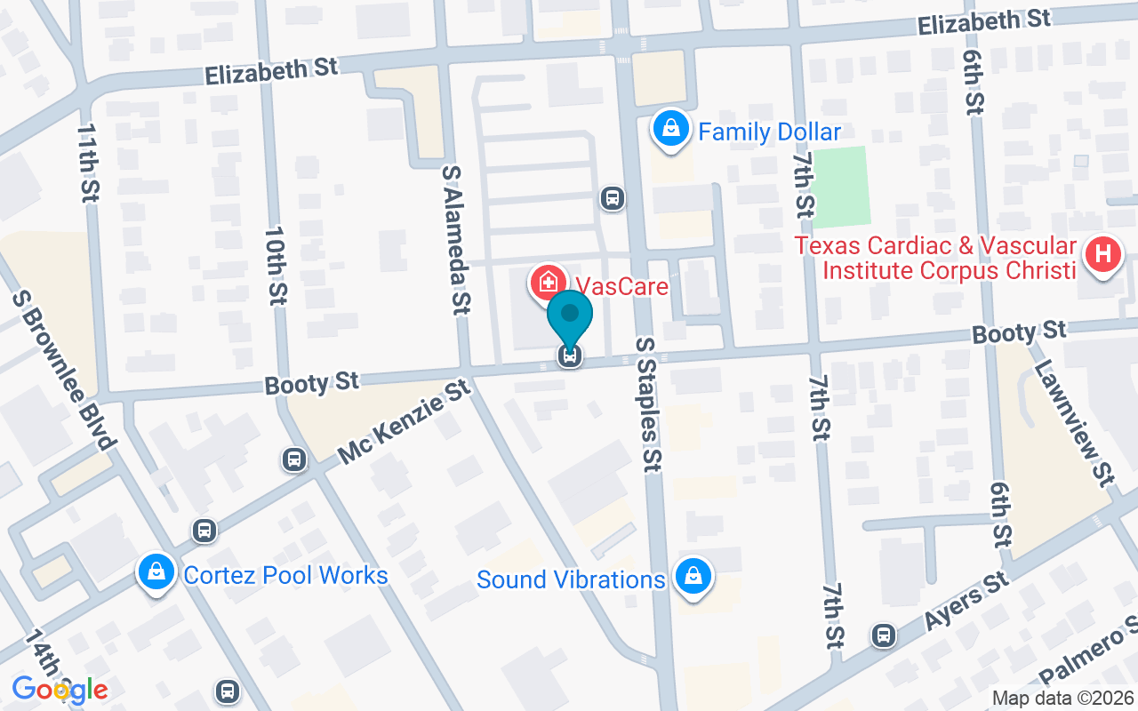 Map showing the location of Booty @ Alameda