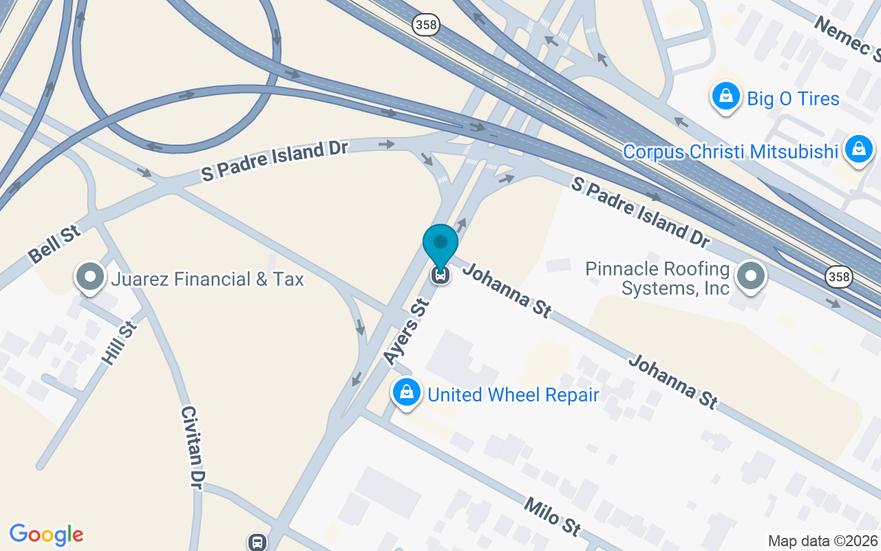 Map showing the location of Ayers @ Johanna