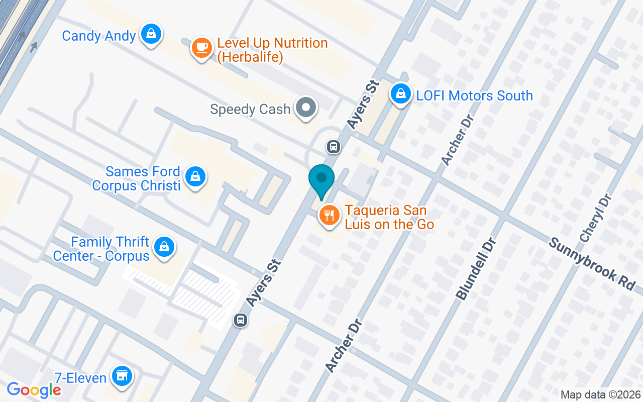 Map showing the location of Ayers @ Sunnybrook