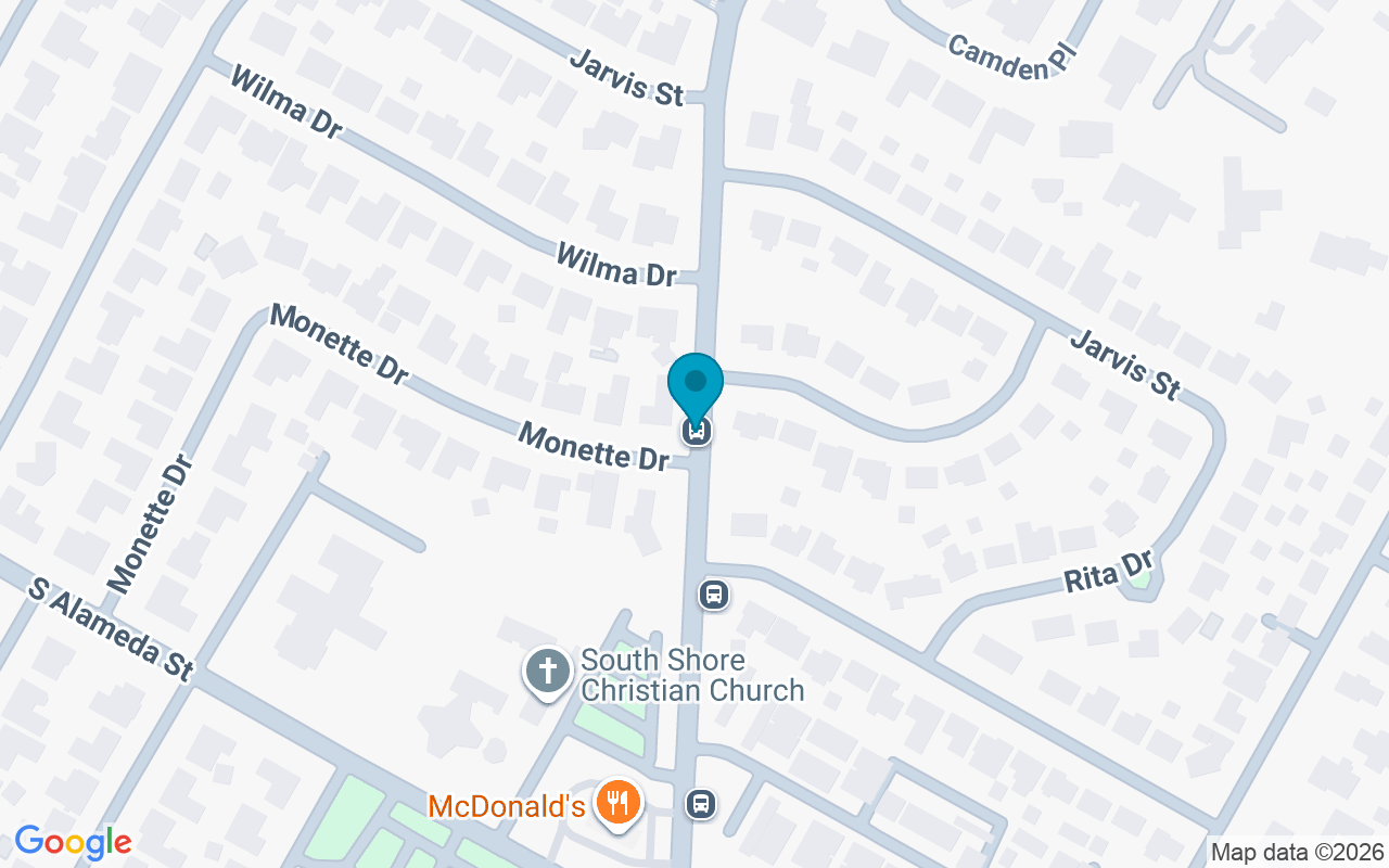 Map showing the location of Airline @ Monette
