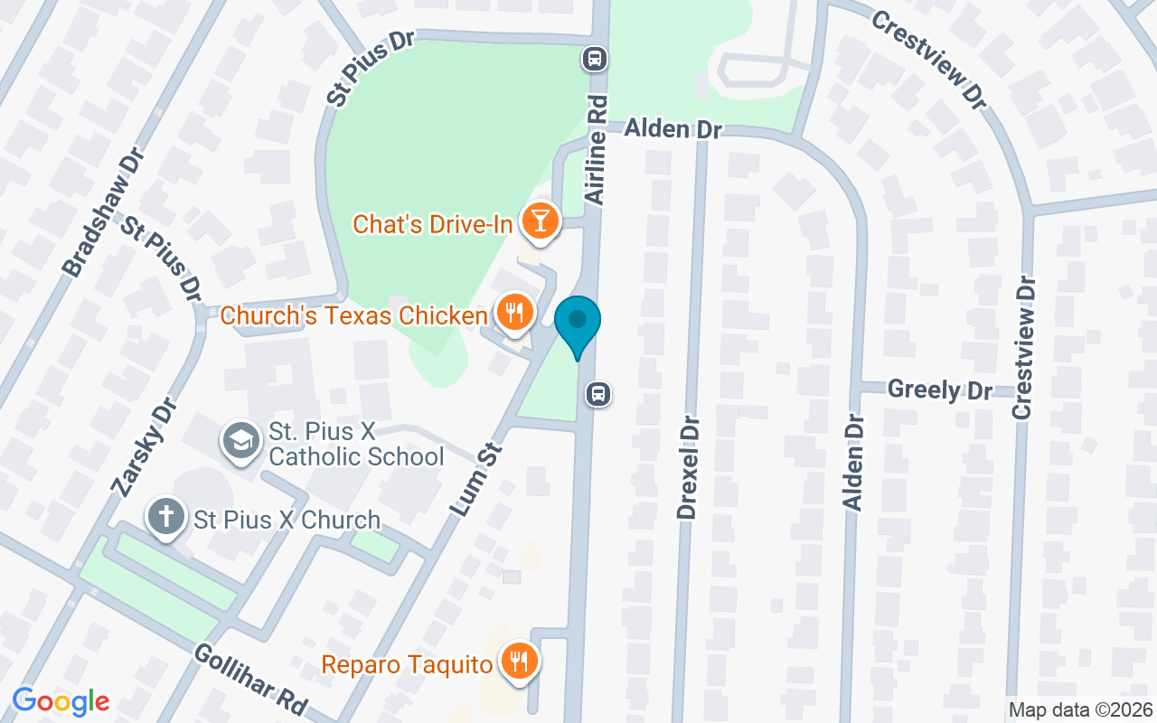 Map showing the location of Airline @ Lum