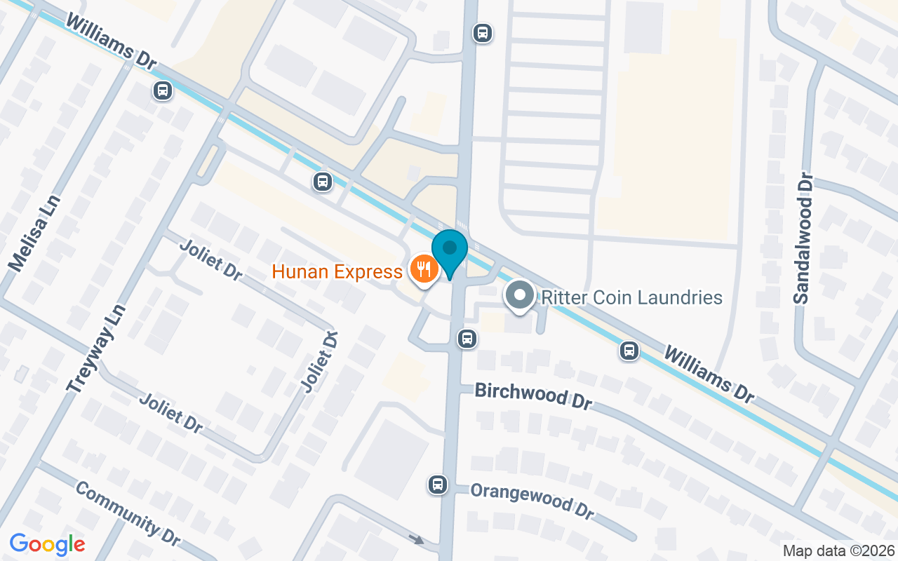 Map showing the location of Airline @ Williams