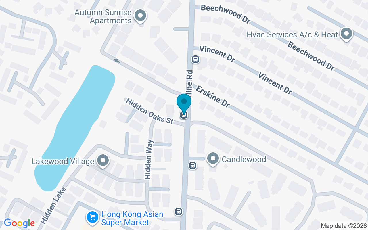 Map showing the location of Airline @ Hiddenoaksi