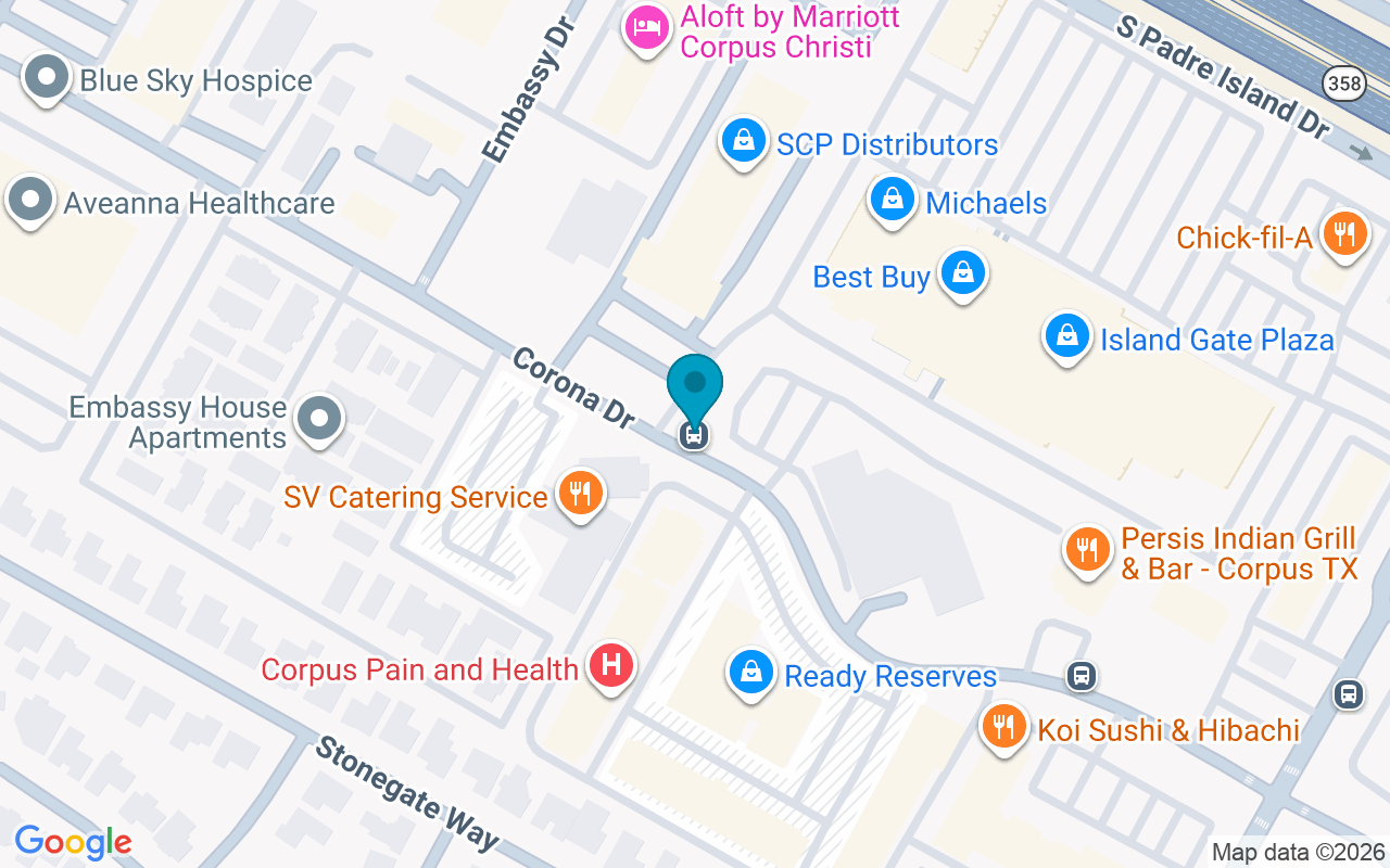 Map showing the location of Corona @ YWCA