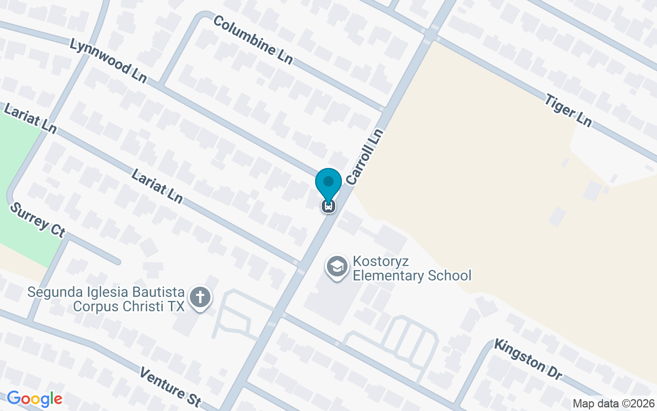 Map showing the location of Carroll Lane