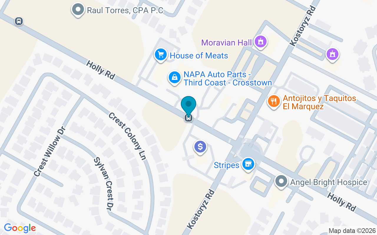 Map showing the location of 3126 Holly