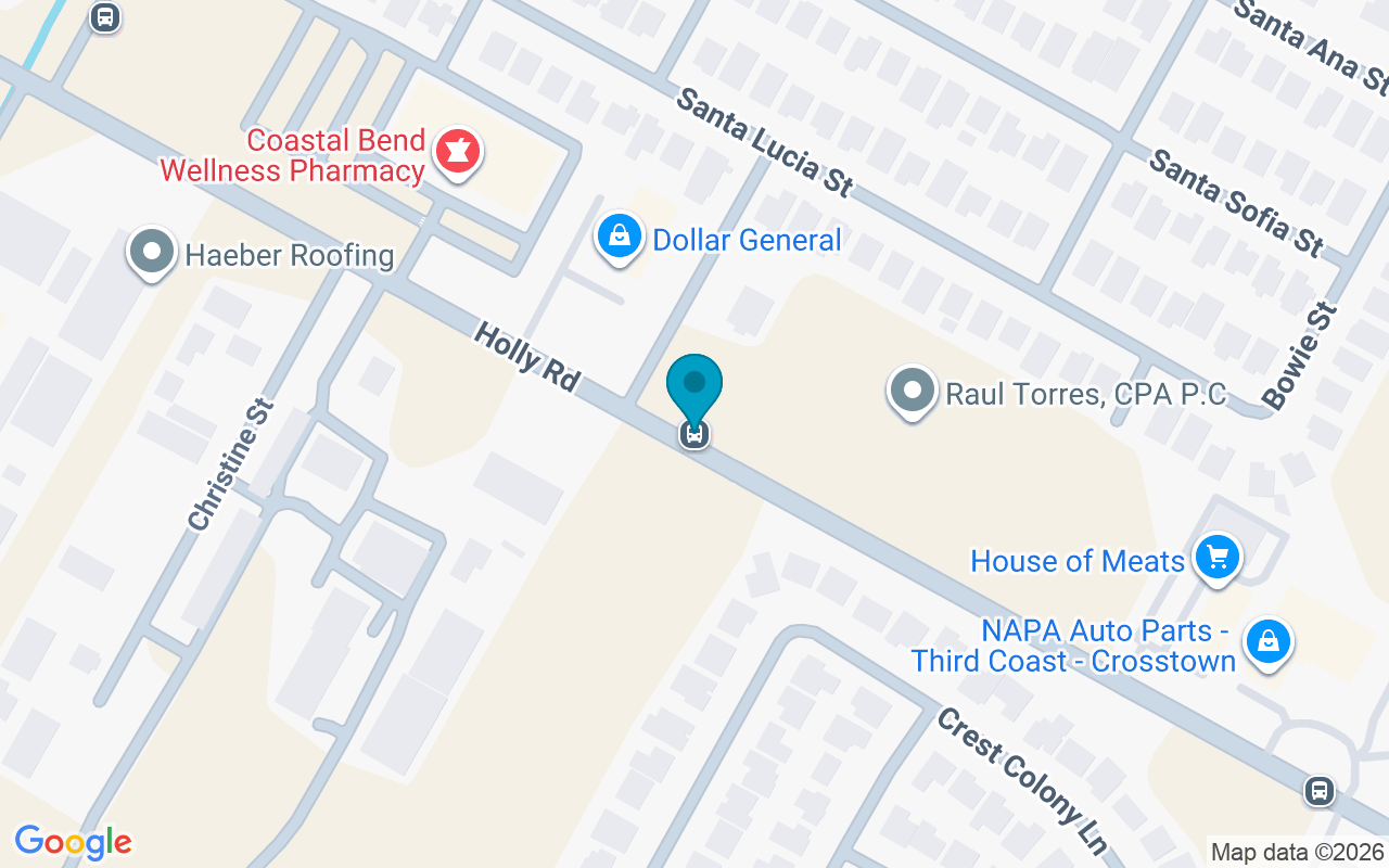 Map showing the location of Holly