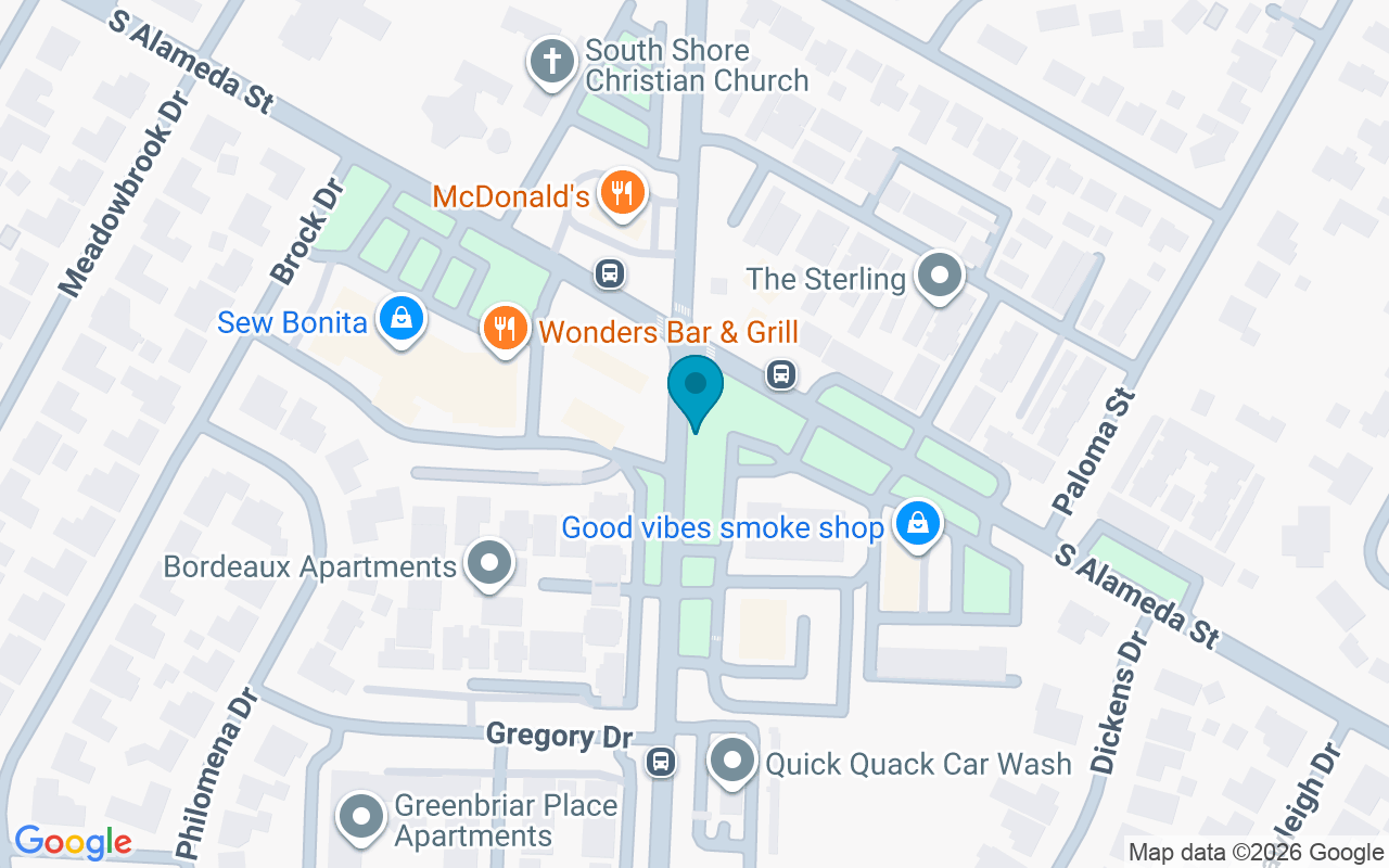 Map showing the location of Alameda @ Airline