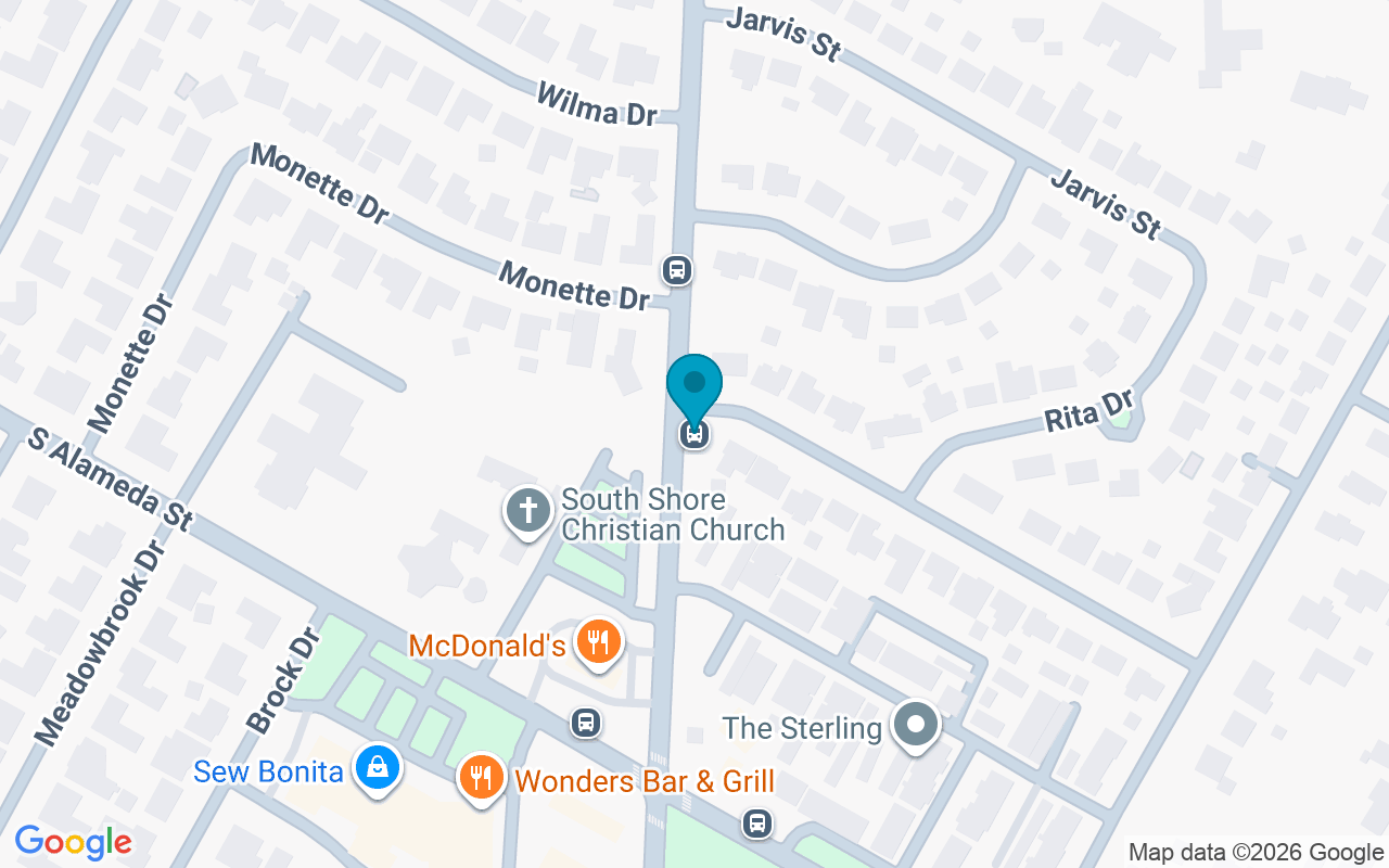 Map showing the location of Airline @ Monette