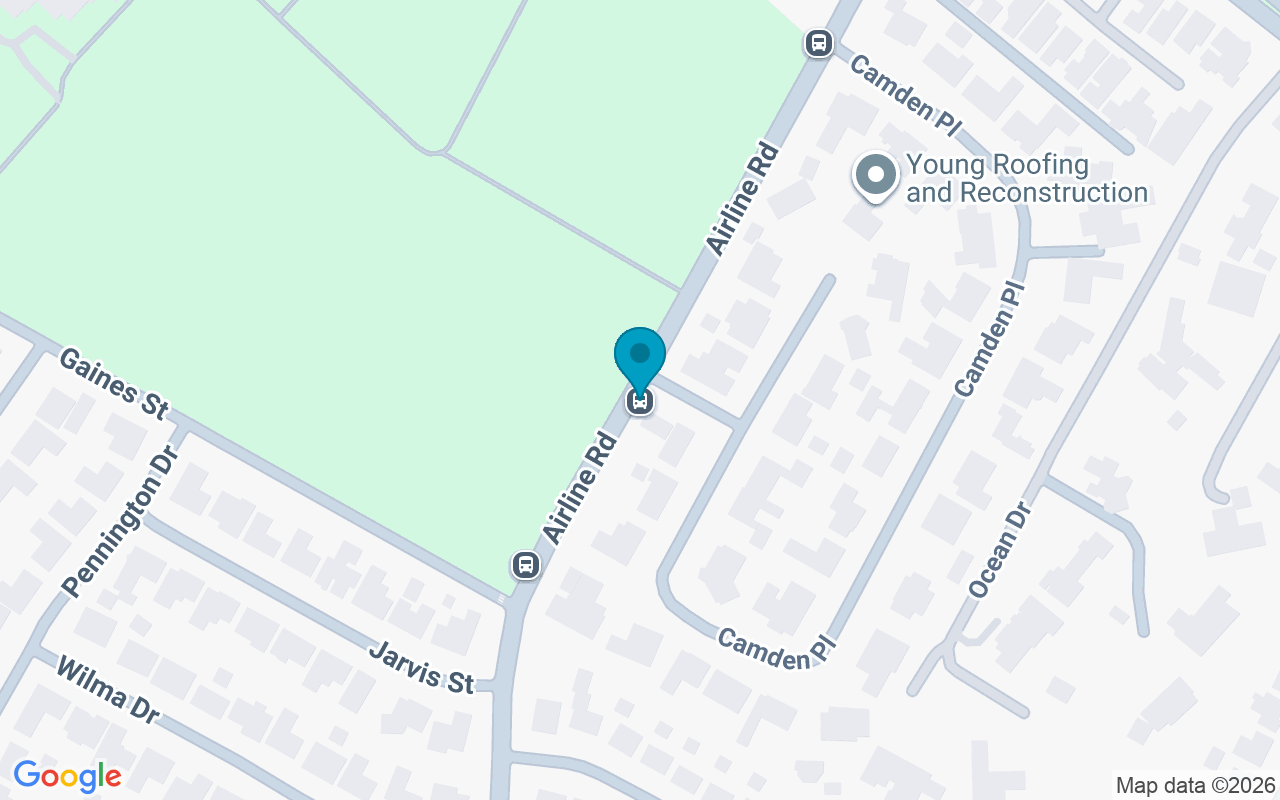 Map showing the location of Airline @ Camden I