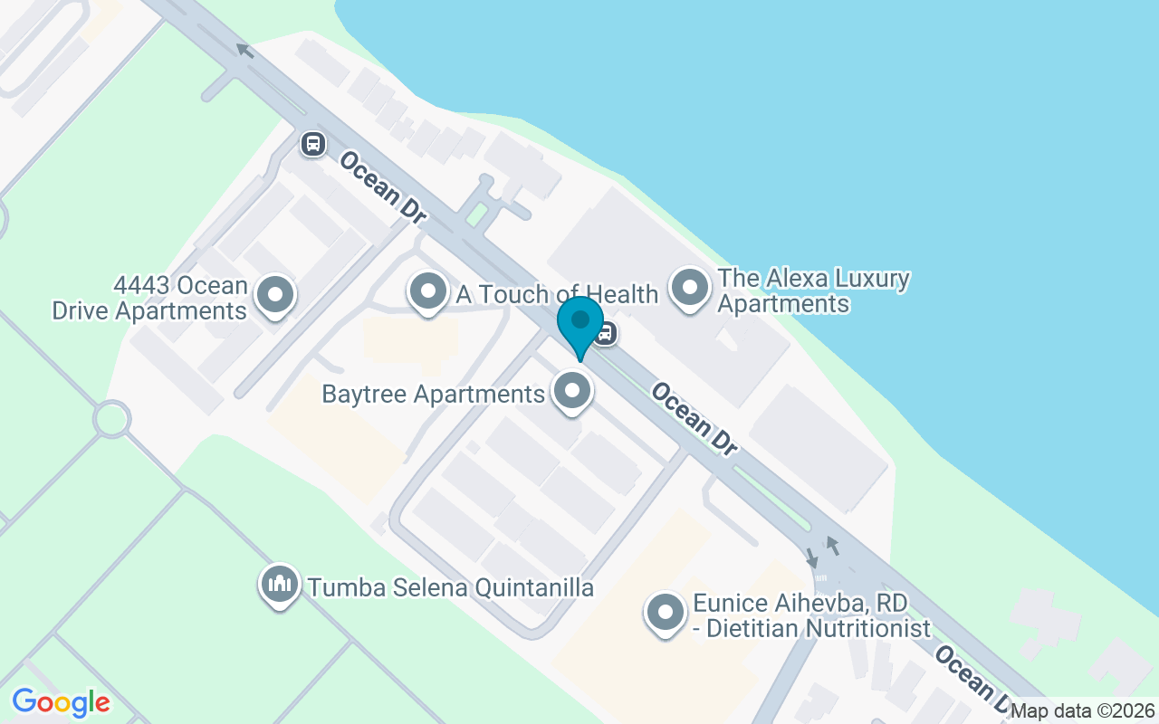 Map showing the location of Ocean Dr @ Baytree Apts.