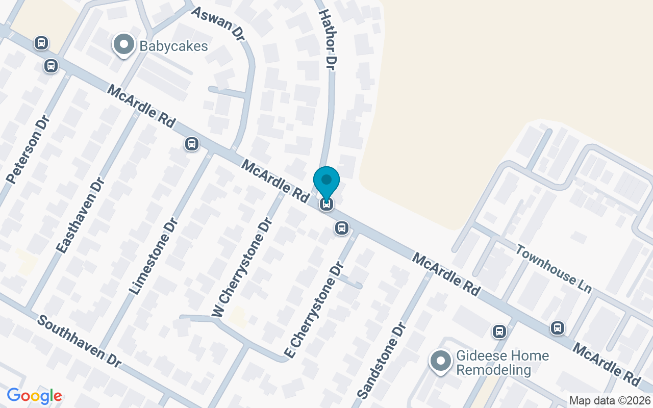 Map showing the location of McArdle @ Hathor