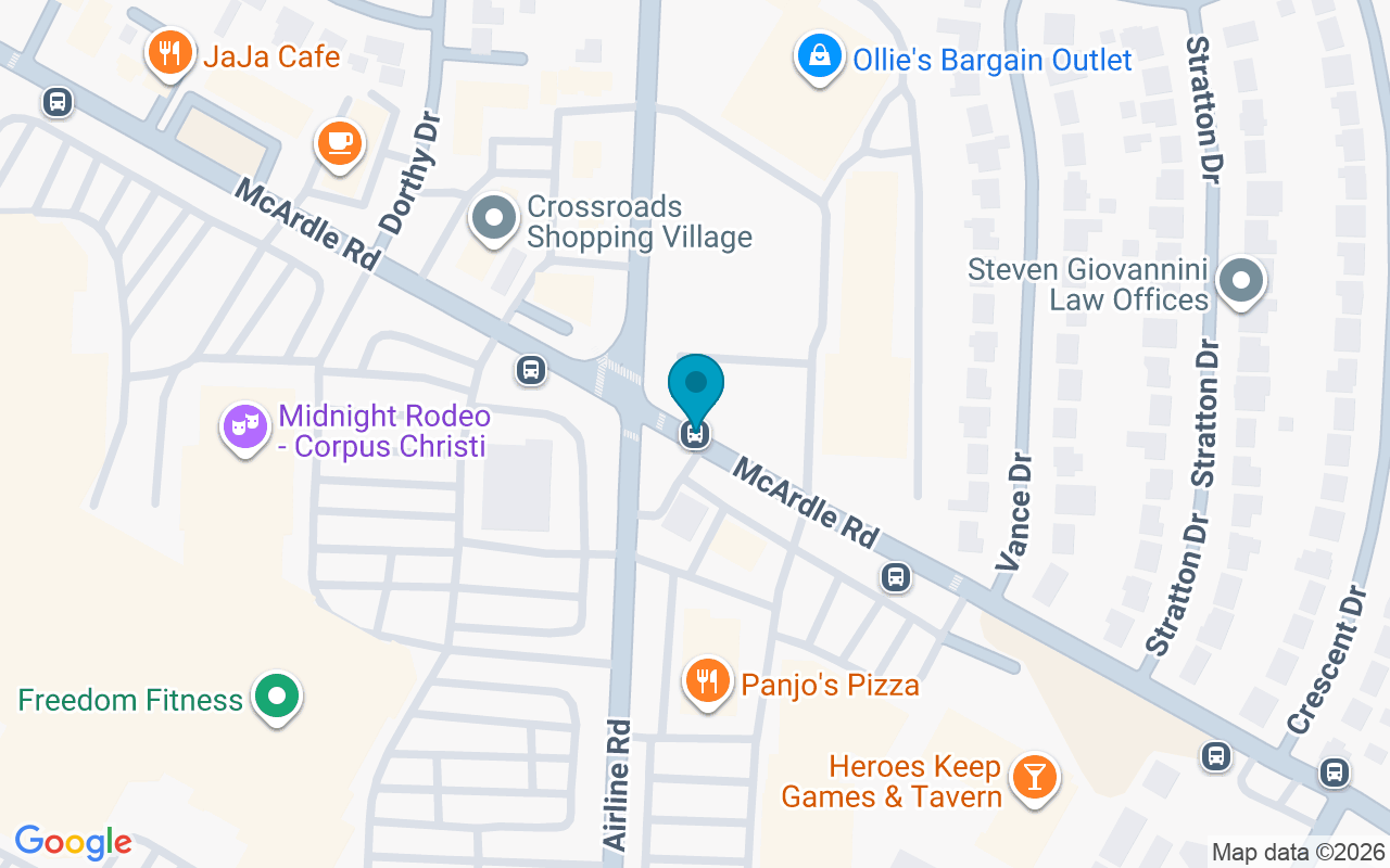 Map showing the location of McArdle @ Airline