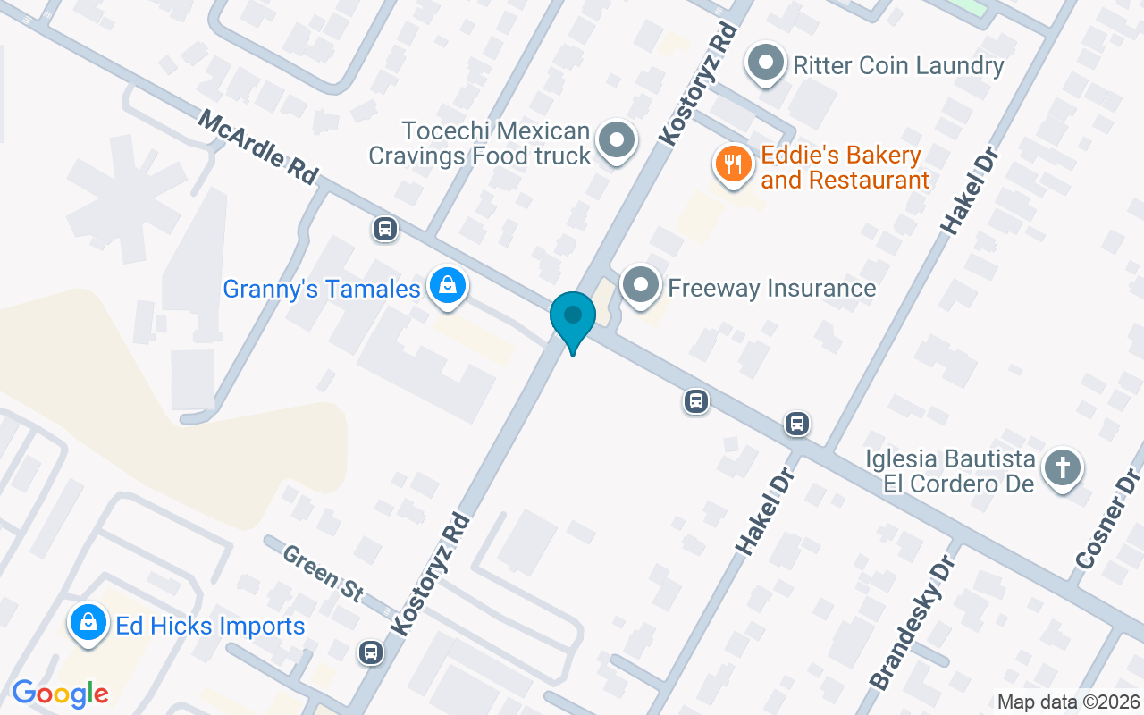Map showing the location of Kostoryz @ McArdle