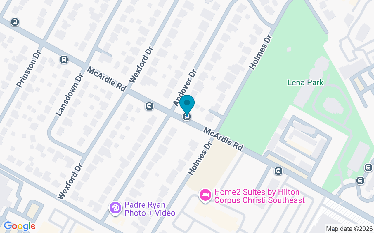 Map showing the location of McArdle @ Andover