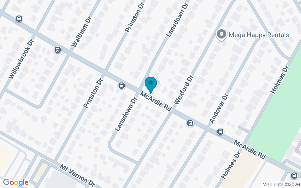 Map showing the location of McArdle @ Lansdown