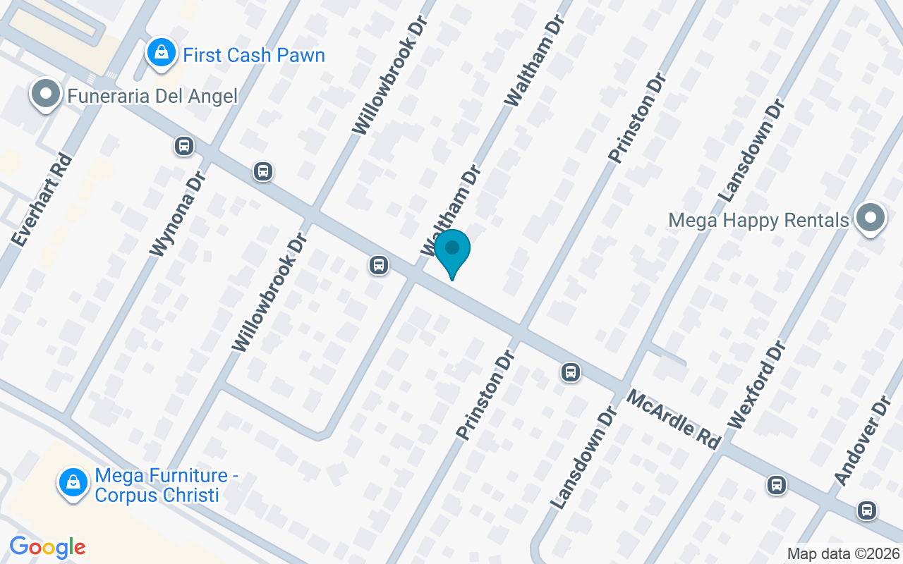 Map showing the location of McArdle @ Waltham