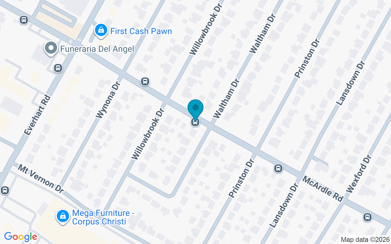 Map showing the location of McArdle @ Waltham