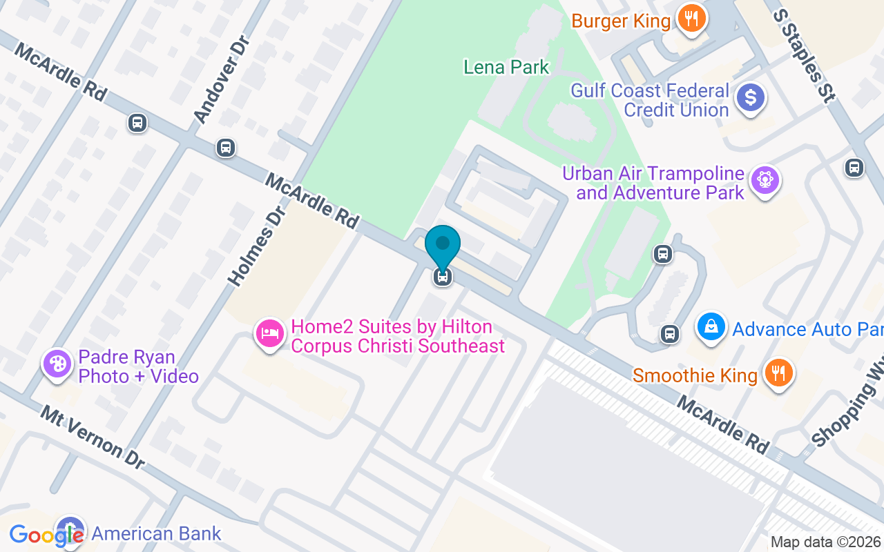 Map showing the location of McArdle @ Deaf Center